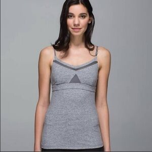 Lululemon Grey Just Breathe Tank Top Size 6